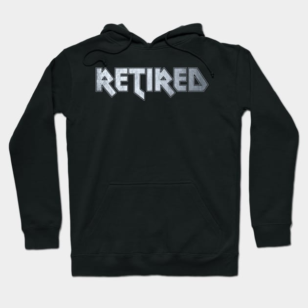 Heavy metal Retired Hoodie by KubikoBakhar